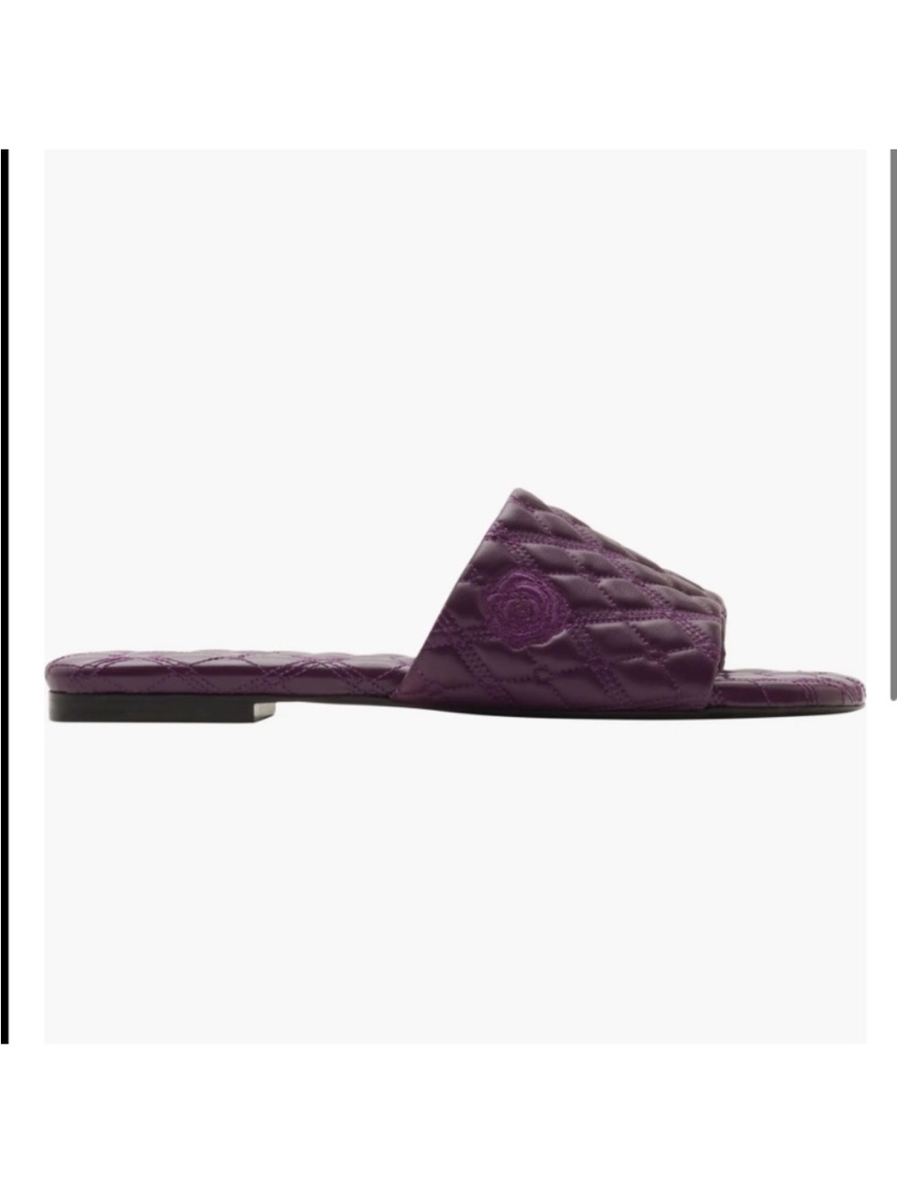 Burberry Quilted Slide Sandal